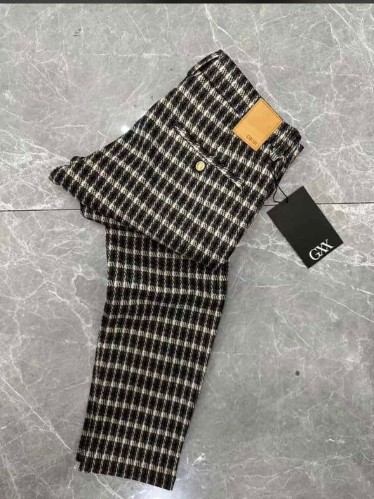 DIOR CHECKED DRESS PANT