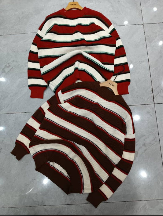 LONG STRIPPED POLO